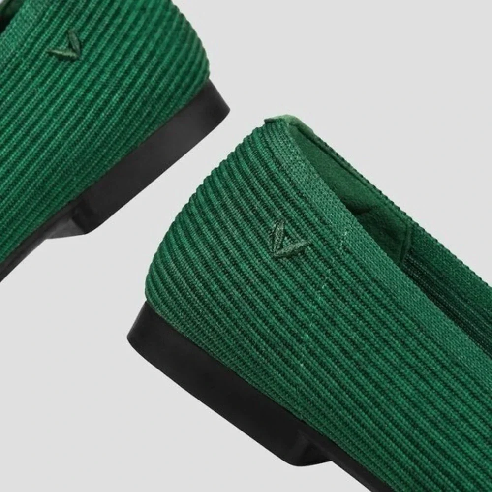 VIVAIA Margot 2.0 Forest Green Knit Ballet Flats EU/38.5 US/7.5